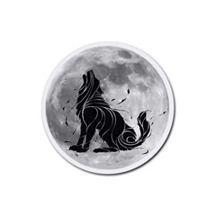 Lobo-lunar Rubber Coaster (round) by mundodeoniro