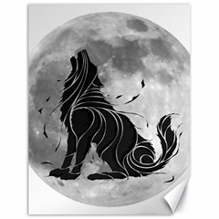 Lobo-lunar Canvas 18  X 24  by mundodeoniro