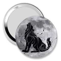 Lobo-lunar 3  Handbag Mirrors by mundodeoniro