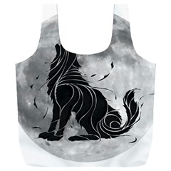 Lobo-lunar Full Print Recycle Bag (xxxl) by mundodeoniro