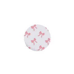 Pink Ribbons Pattern 1  Mini Magnets by Littlebird