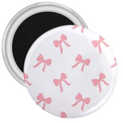 Pink Ribbons Pattern 3  Magnets by Littlebird