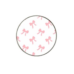 Pink Ribbons Pattern Hat Clip Ball Marker (4 Pack) by Littlebird