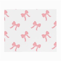 Pink Ribbons Pattern Small Glasses Cloth (2 Sides) by Littlebird