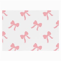 Pink Ribbons Pattern Large Glasses Cloth by Littlebird