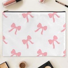 Pink Ribbons Pattern Cosmetic Bag (xxxl) by Littlebird