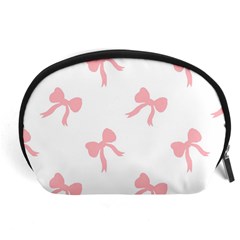 Pink Ribbons Pattern Accessory Pouch (large) by Littlebird