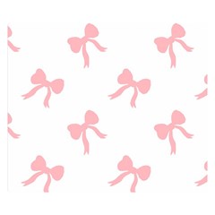 Pink Ribbons Pattern Double Sided Flano Blanket (small)  by Littlebird