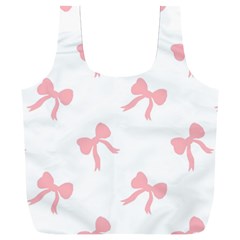 Pink Ribbons Pattern Full Print Recycle Bag (xxl) by Littlebird