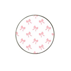 Pink Bow Pattern Hat Clip Ball Marker by Littlebird