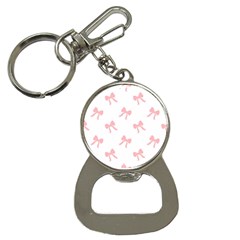 Pink Bow Pattern Bottle Opener Key Chain by Littlebird