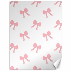 Pink Bow Pattern Canvas 36  X 48  by Littlebird