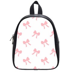 Pink Bow Pattern School Bag (small) by Littlebird