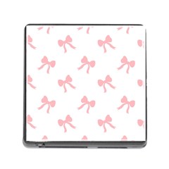 Pink Bow Pattern Memory Card Reader (square 5 Slot) by Littlebird