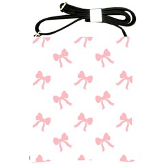 Pink Bow Pattern Shoulder Sling Bag by Littlebird