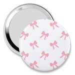 Pink bow pattern 3  Handbag Mirrors Front