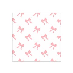 Pink Bow Pattern Satin Bandana Scarf