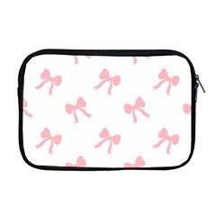 Pink Bow Pattern Apple Macbook Pro 17  Zipper Case by Littlebird