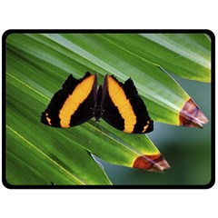 Butterfly  Double Sided Fleece Blanket (large)  by DimitriosArt