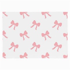 Pink Bow Pattern Large Glasses Cloth by Littlebird