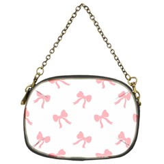 Pink Bow Pattern Chain Purse (two Sides) by Littlebird