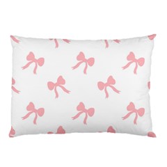 Pink Bow Pattern Pillow Case by Littlebird