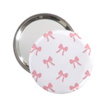 Pink bow pattern 2.25  Handbag Mirrors Front