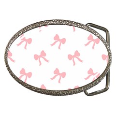 Pink Bow Pattern Belt Buckles by Littlebird