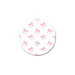 Pink Bow Pattern Golf Ball Marker by Littlebird