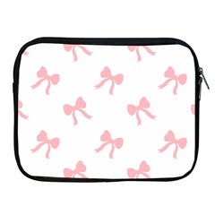 Pink Bow Pattern Apple Ipad 2/3/4 Zipper Cases by Littlebird