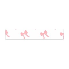 Pink Bow Pattern Flano Scarf (mini) by Littlebird