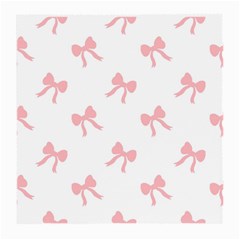 Pink Bow Cute Pattern Medium Glasses Cloth (2 Sides) by Littlebird