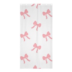 Pink Bow Cute Pattern Shower Curtain 36  X 72  (stall)  by Littlebird