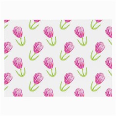 Tulips Watercolor Pattern Large Glasses Cloth by Littlebird