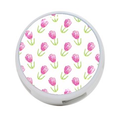 Tulips Watercolor Pattern 4-port Usb Hub (one Side) by Littlebird