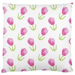 Tulips watercolor Pattern Standard Flano Cushion Case (One Side) Front