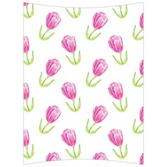 Tulips Watercolor Pattern Back Support Cushion by Littlebird