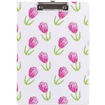 Tulips watercolor Pattern A4 Clipboard Front