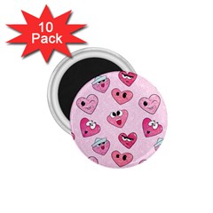 Emoji Heart 1 75  Magnets (10 Pack)  by SychEva