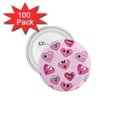 Emoji Heart 1 75  Buttons (100 Pack)  by SychEva