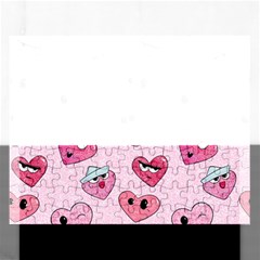 Emoji Heart Rectangular Jigsaw Puzzl by SychEva