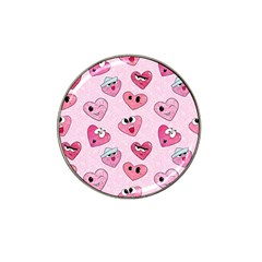 Emoji Heart Hat Clip Ball Marker (4 Pack) by SychEva