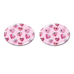 Emoji Heart Cufflinks (oval) by SychEva