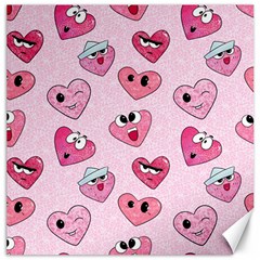 Emoji Heart Canvas 16  X 16  by SychEva