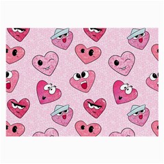 Emoji Heart Large Glasses Cloth by SychEva