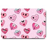 Emoji Heart Large Doormat  30 x20  Door Mat