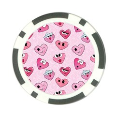 Emoji Heart Poker Chip Card Guard (10 Pack) by SychEva