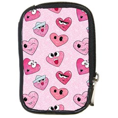 Emoji Heart Compact Camera Leather Case by SychEva