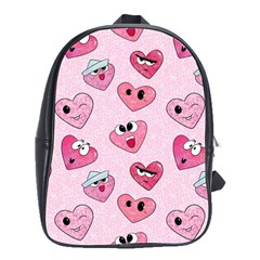 Emoji Heart School Bag (large) by SychEva