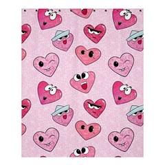 Emoji Heart Shower Curtain 60  X 72  (medium)  by SychEva